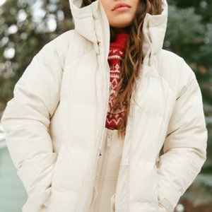 Georgie Puffer Jacket Oat Milk 1x